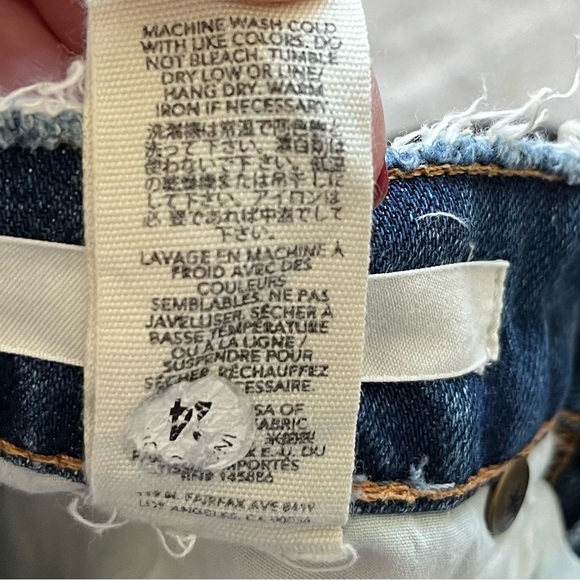 The GREAT The Gent Button Fly Cropped Jeans Size 25 Trendy Stylish Effortless - Picture 7 of 11